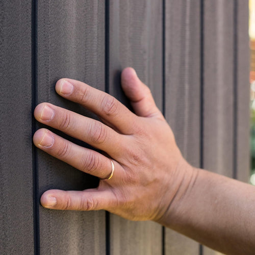 6 × 4 Ft Outdoor Apex Single Door Garden Storage Shed – Grey Wood-Effect