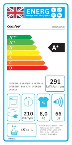 Freestanding Heat Pump Tumble Dryer,8kg Front Load, A+ Class, 16 Programmes, Auto-Dry,Anti-Crease