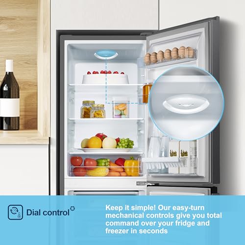 MC50165EB 50cm Freestanding 60/40 Fridge Freezer - 175-litre capacity with Crisper box - Reversible Door