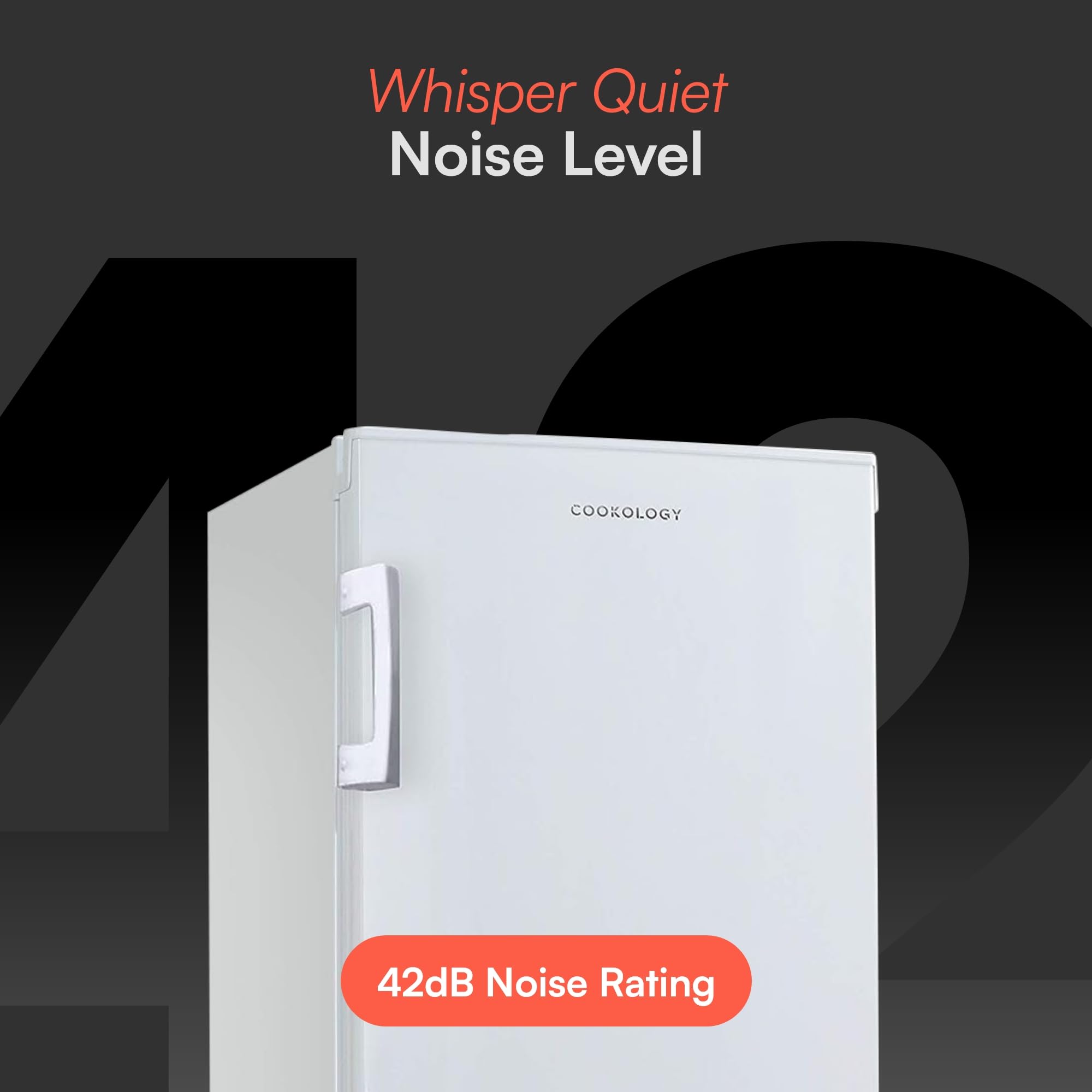 CTFZ160WH Tall Freestanding Freezer - Upright Freezer with 160 Litre Capacity - 142cm High and 55cm Wide