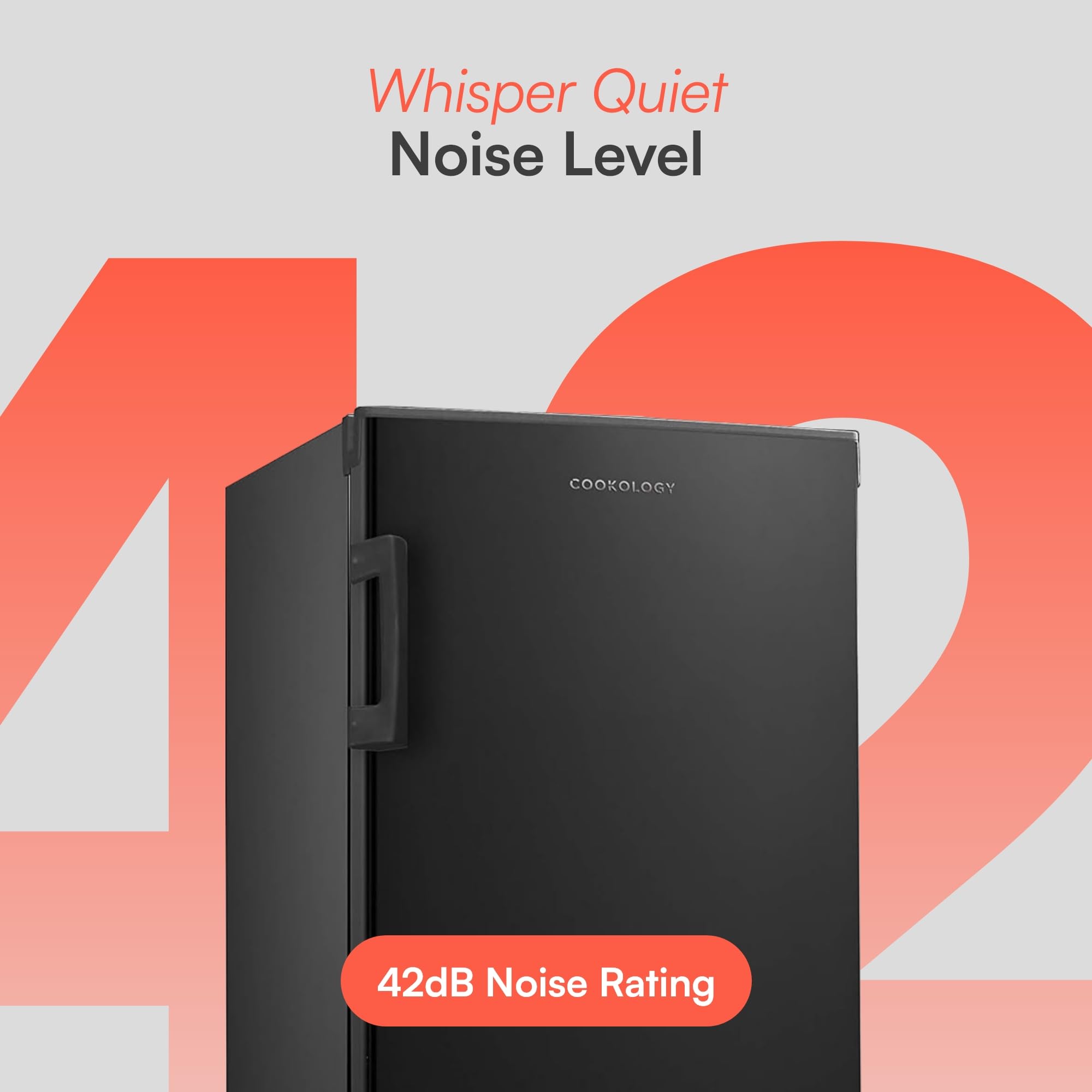 CTFZ160BK Tall Freestanding Freezer - Upright Freezer with 160 Litre Capacity - 142cm High and 55cm Wide