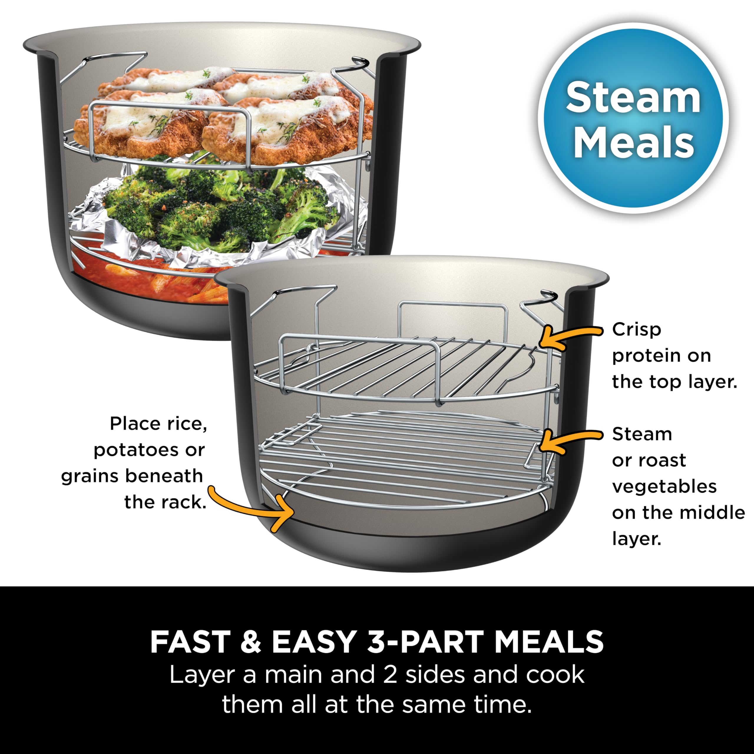 Foodi MAX 15-in-1 SmartLid Multi-Cooker 7.5L with Digital Probe, Electric Pressure Cooker & Air Fryer, Slow Cook