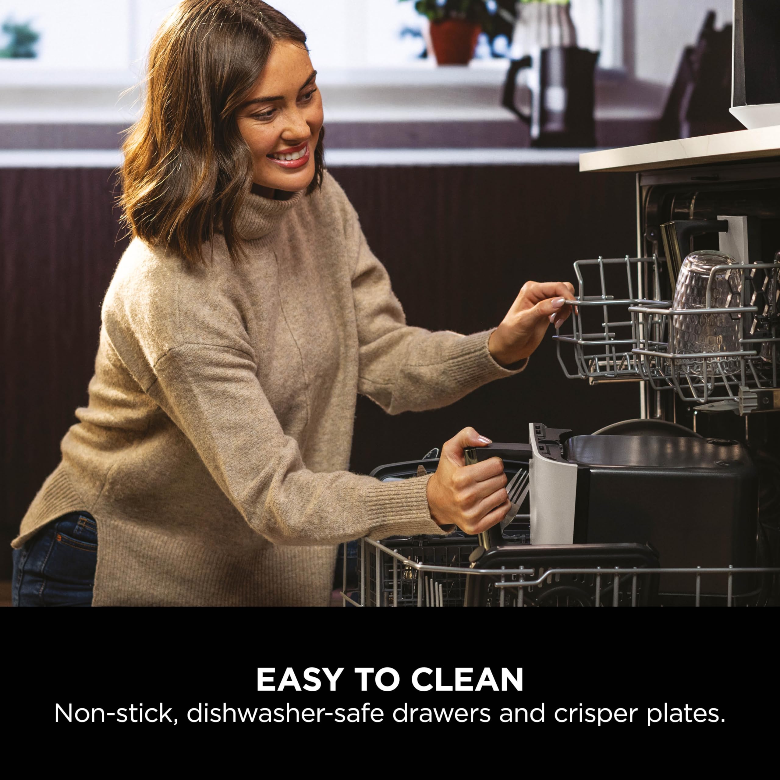 MAX Dual Zone Digital Air Fryer, 2 Drawers, 9.5L, 6-in-1, Uses No Oil, Air Fry, Max Crisp, Roast, Bake, Reheat, Dehydrate