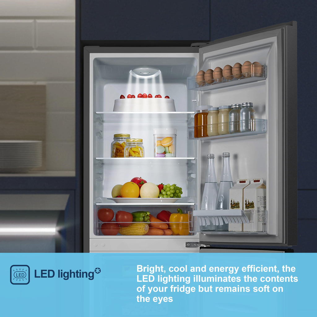 MC50165EB 50cm Freestanding 60/40 Fridge Freezer - 175-litre capacity with Crisper box - Reversible Door