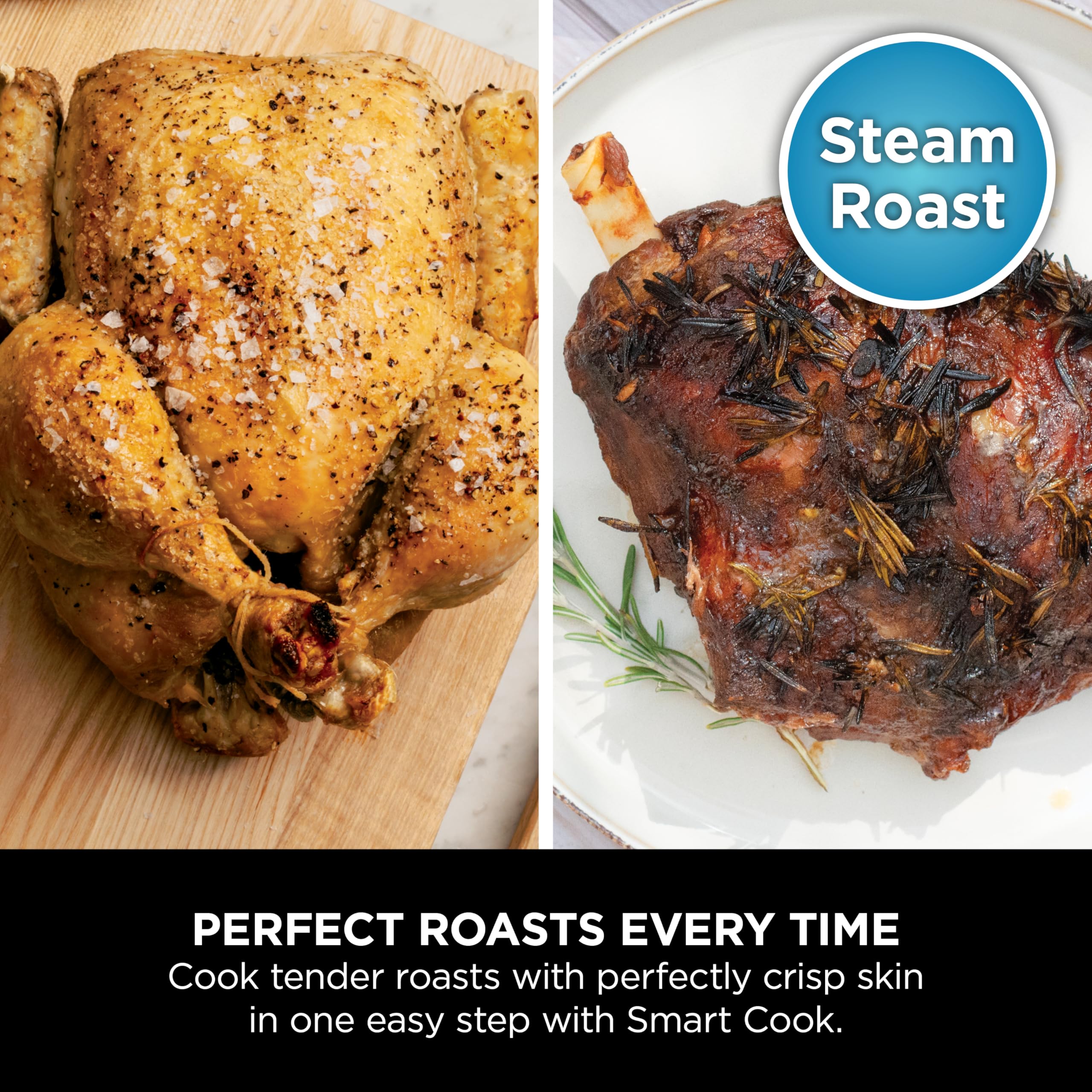 Foodi MAX 15-in-1 SmartLid Multi-Cooker 7.5L with Digital Probe, Electric Pressure Cooker & Air Fryer, Slow Cook