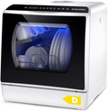 Karlxtom Mini Table Top Dishwasher – 6 Programs, Touch Control, Auto Drying, Baby Care & Fruit Wash