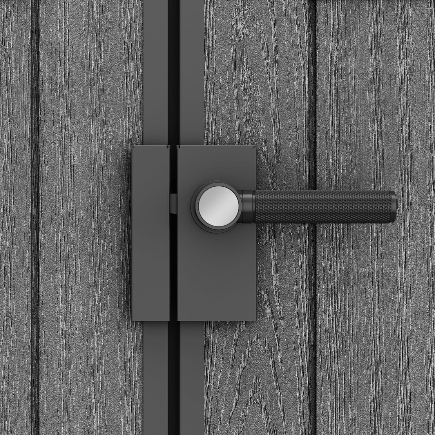 6 × 4 Ft Outdoor Apex Single Door Garden Storage Shed – Grey Wood-Effect